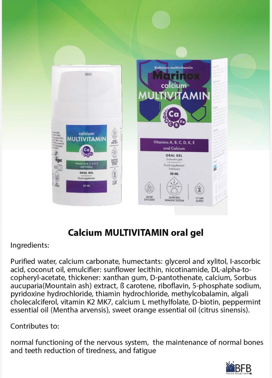 Marinox Calcium MULTIVITAMIN – Oral Gel