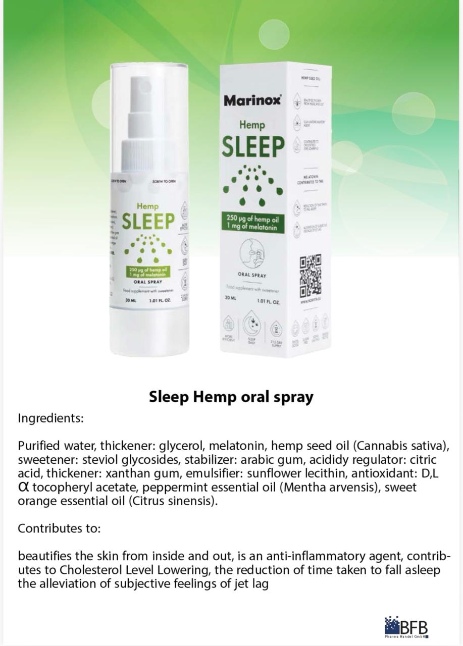 Marinox Hemp SLEEP – Oral Spray