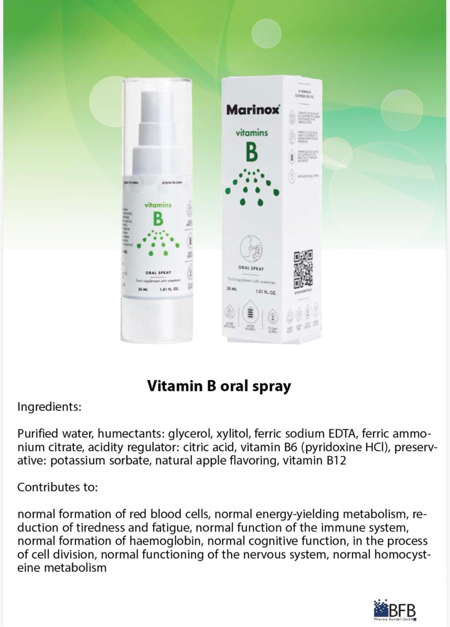 Marinox Vitamins B – Oral Spray